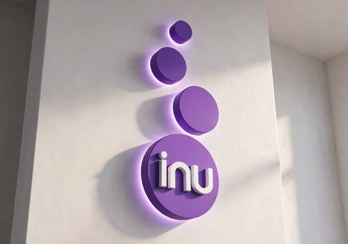Concept render of an illuminated inu sign